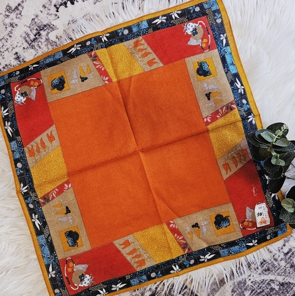 Japanese Art Handmade Hanky/Scarf - Picture 6 of 8